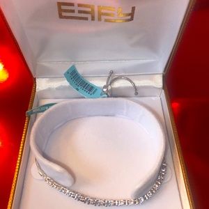 NEW! EFFY DIAMOND & STERLING SILVER BRACELET